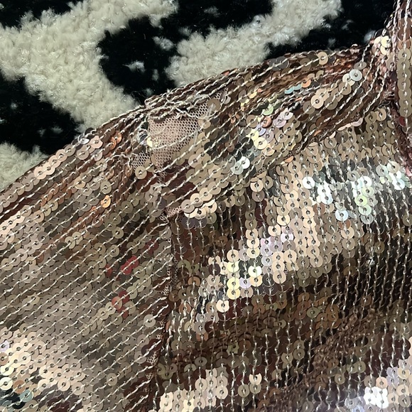 Free People Sophie Sequined Mini Shirtdress, new with flaws - Picture 5 of 8